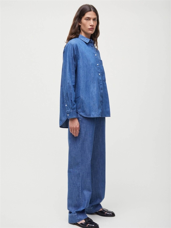 Aiayu Lynette Denim Skjorte, Blue Jeans 